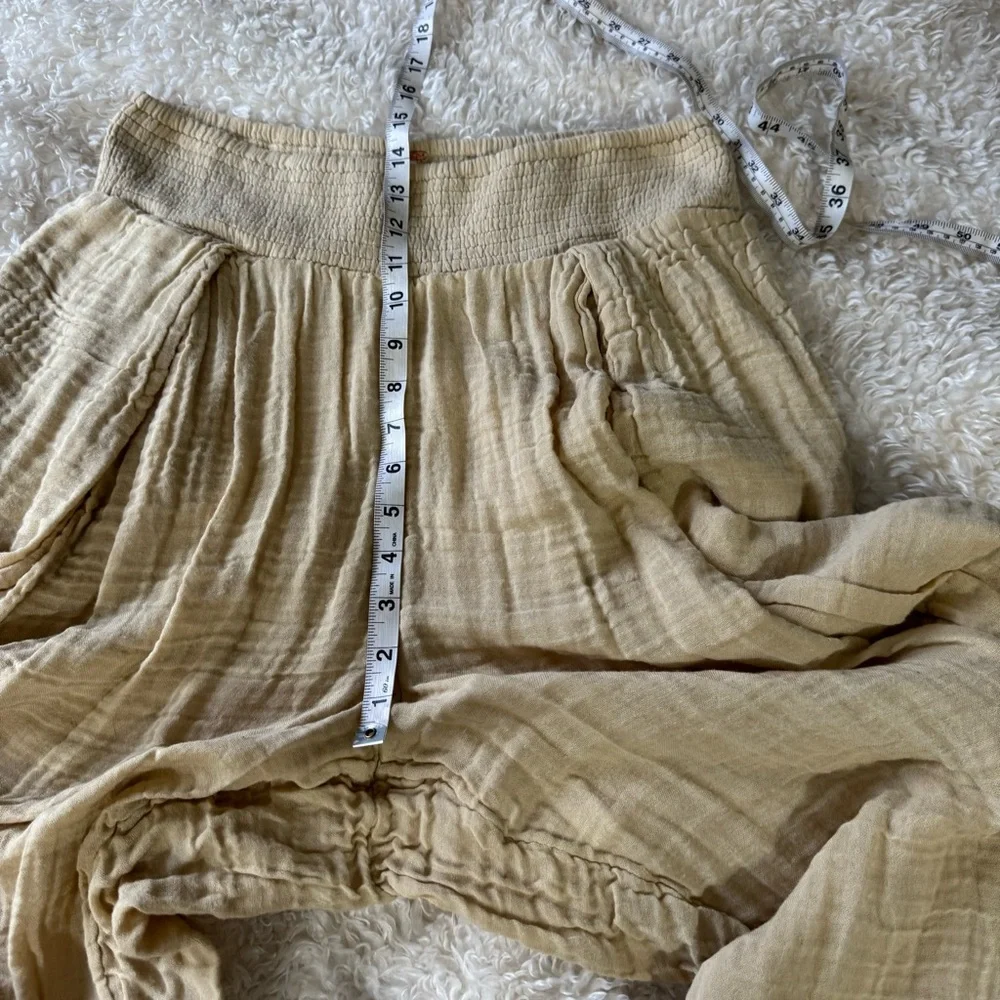 Free People Mikah Tapered Pants in Cream Brûlée Size XL NEW - Picture 8 of 13